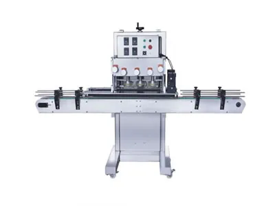 Fully automatic 6-wheel continuous capping machine for plastic bottle